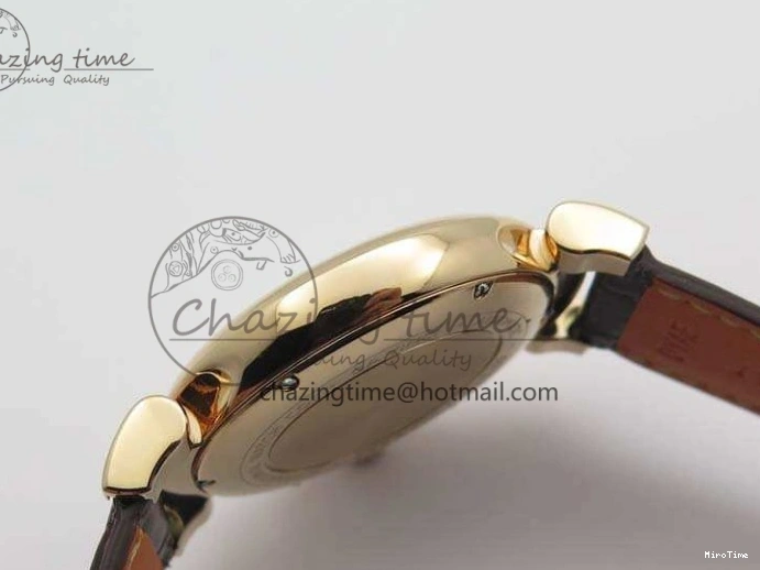 MIROTIME 1221 Neat Da Vinci IW356601 RG MKF 1:1 Best Edition White Dial On Brown Leather Strap A 7230